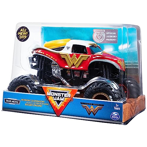 Monster Jam Official Wonder Woman Monster Truck – 1:24 Scale Die-Cast Vehicle