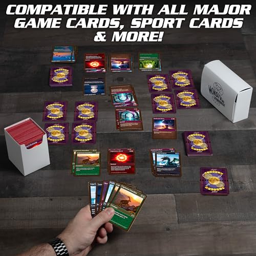 Monster Protectors Yellow Magnetic Double Deck Box – Holds 150 Standard TCG Cards