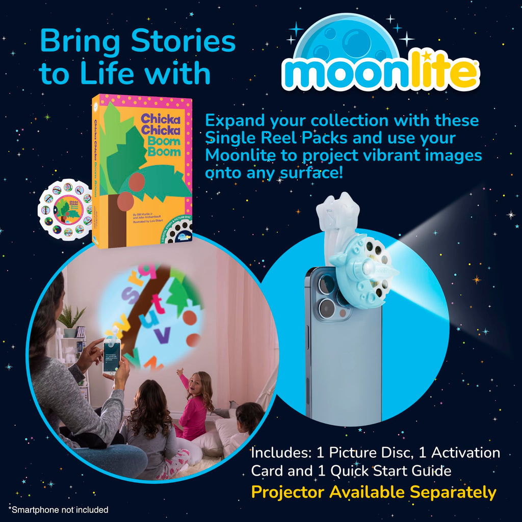 Moonlite Chicka Chicka Boom Boom Storybook Reel - Single Reel for Flashlight Projector