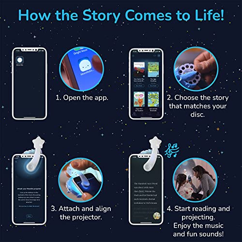 Moonlite Diggersaurs Storytime Reel – Interactive Story Projections with Sound Effects for Toddlers