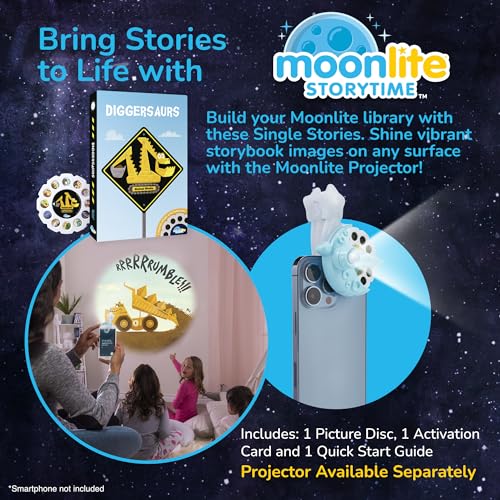 Moonlite Diggersaurs Storytime Reel – Interactive Story Projections with Sound Effects for Toddlers