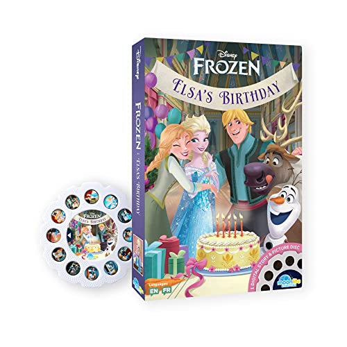 Moonlite Disney Frozen Elsa's Birthday Story Disc – Interactive Projector Story for Kids Ages 1+