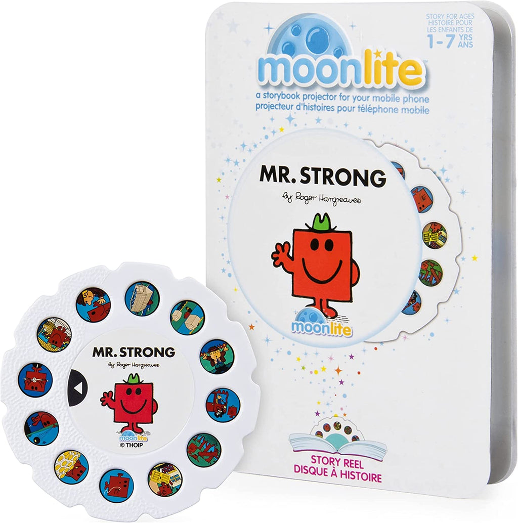 Moonlite Mr. Strong Storybook Reel – Single Pack for Toddlers Ages 12 Months and Up