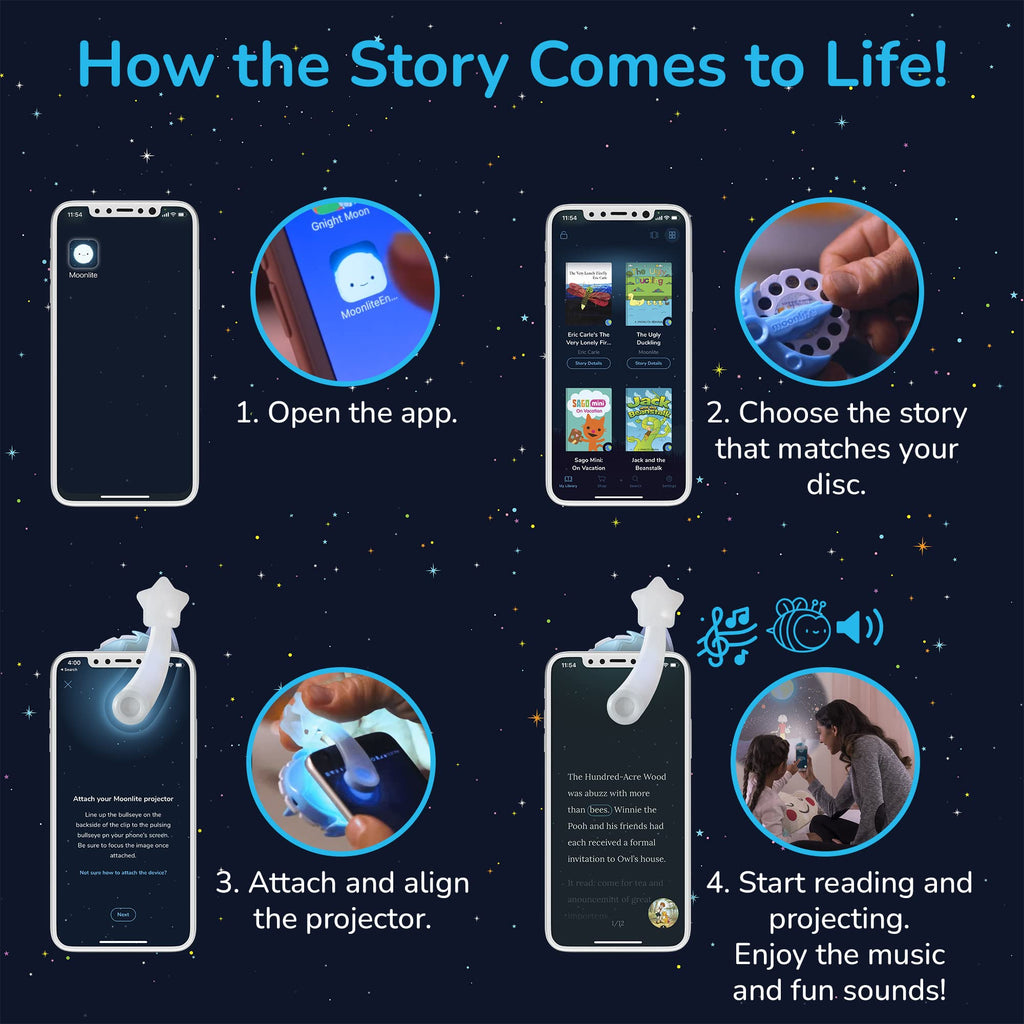 Moonlite Mr. Strong Storybook Reel – Single Pack for Toddlers Ages 12 Months and Up