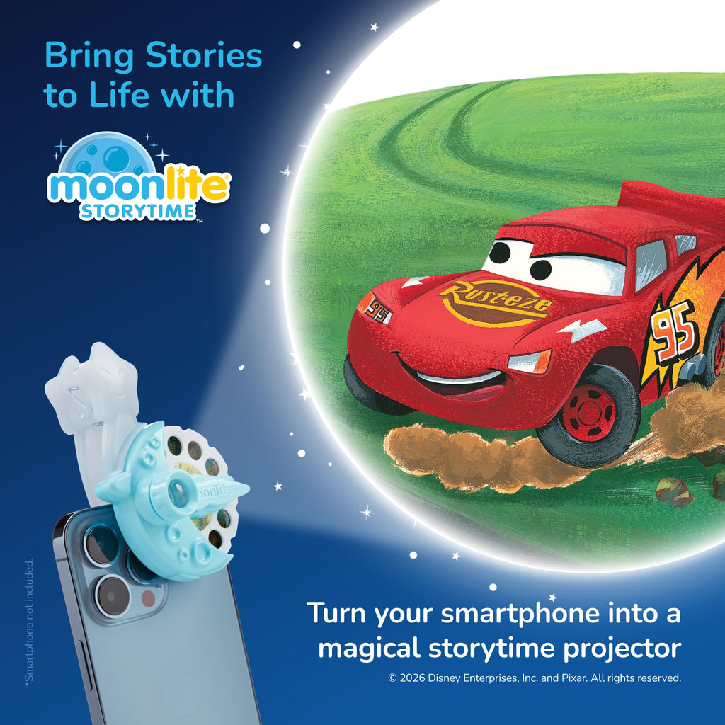 Moonlite Pixar Cars Story Disc – Projected Storybook Art & Sound Effects for Ages 1-6