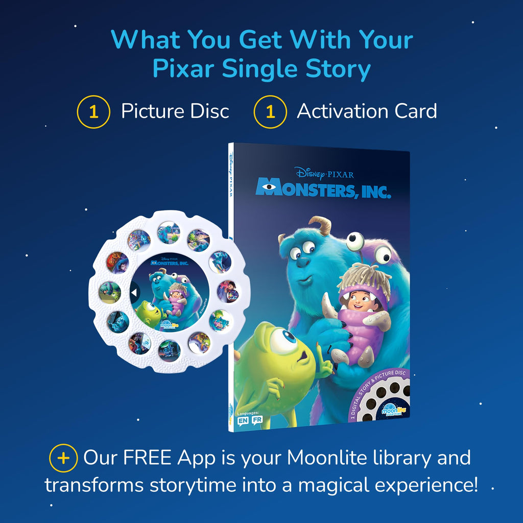 Moonlite Storytime Disc for Pixar Monsters, Inc. – Projection Story with Sound Effects & Music (Projector Sold Separately)