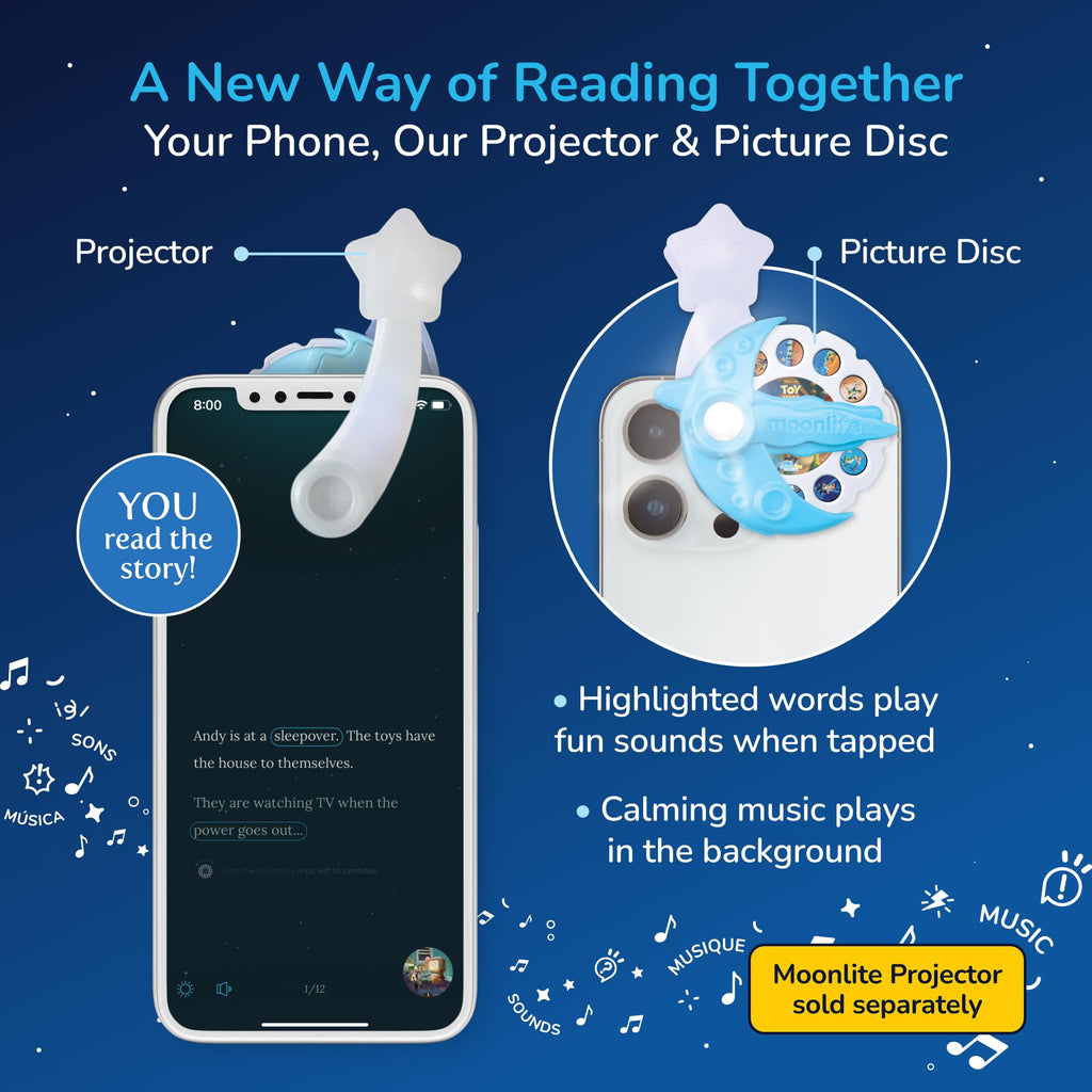 Moonlite Storytime Disc: Pixar Toy Story – Projected Storybook with Sound Effects