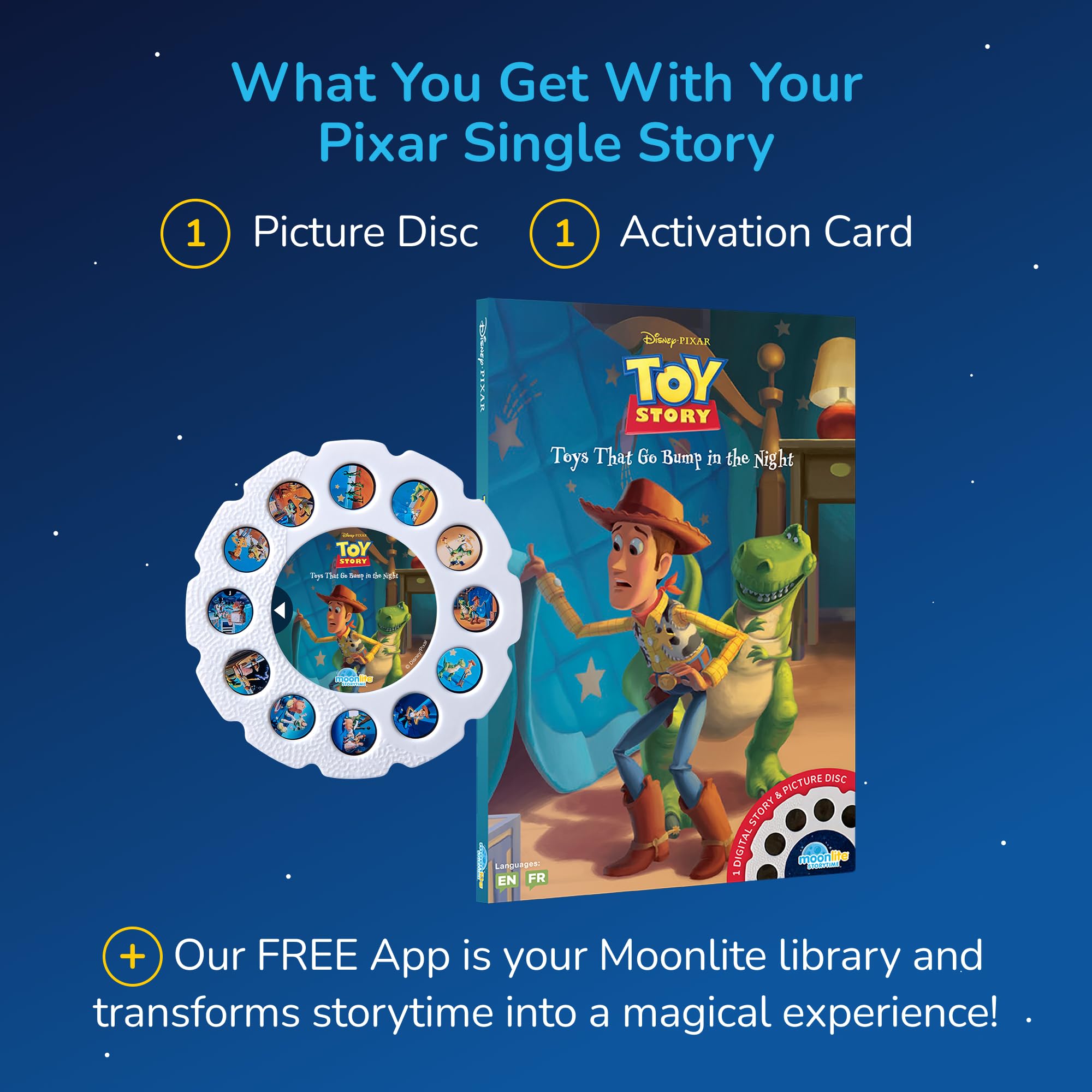 Moonlite Storytime Disc: Pixar Toy Story – Projected Storybook with Sound Effects