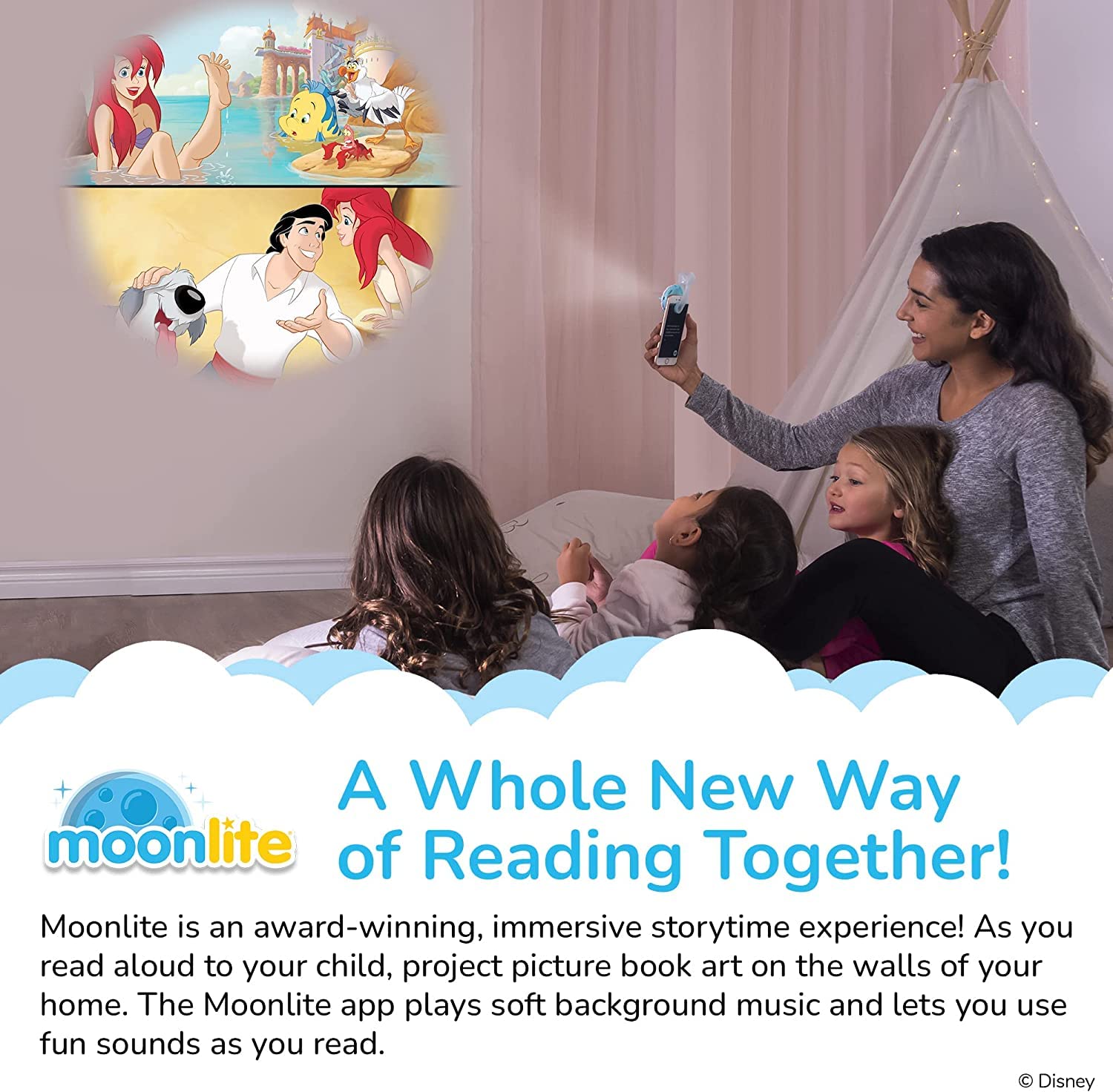 Moonlite Wherever You Go Story Reels – Projector Storybook Pack for Kids Ages 12 Months+