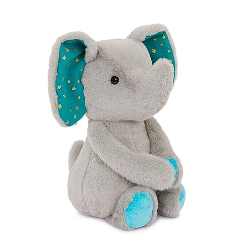 Moony Miles Plush Elephant by B. toys – 12-Inch Soft, Machine-Washable Stuffed Animal for Newborns+