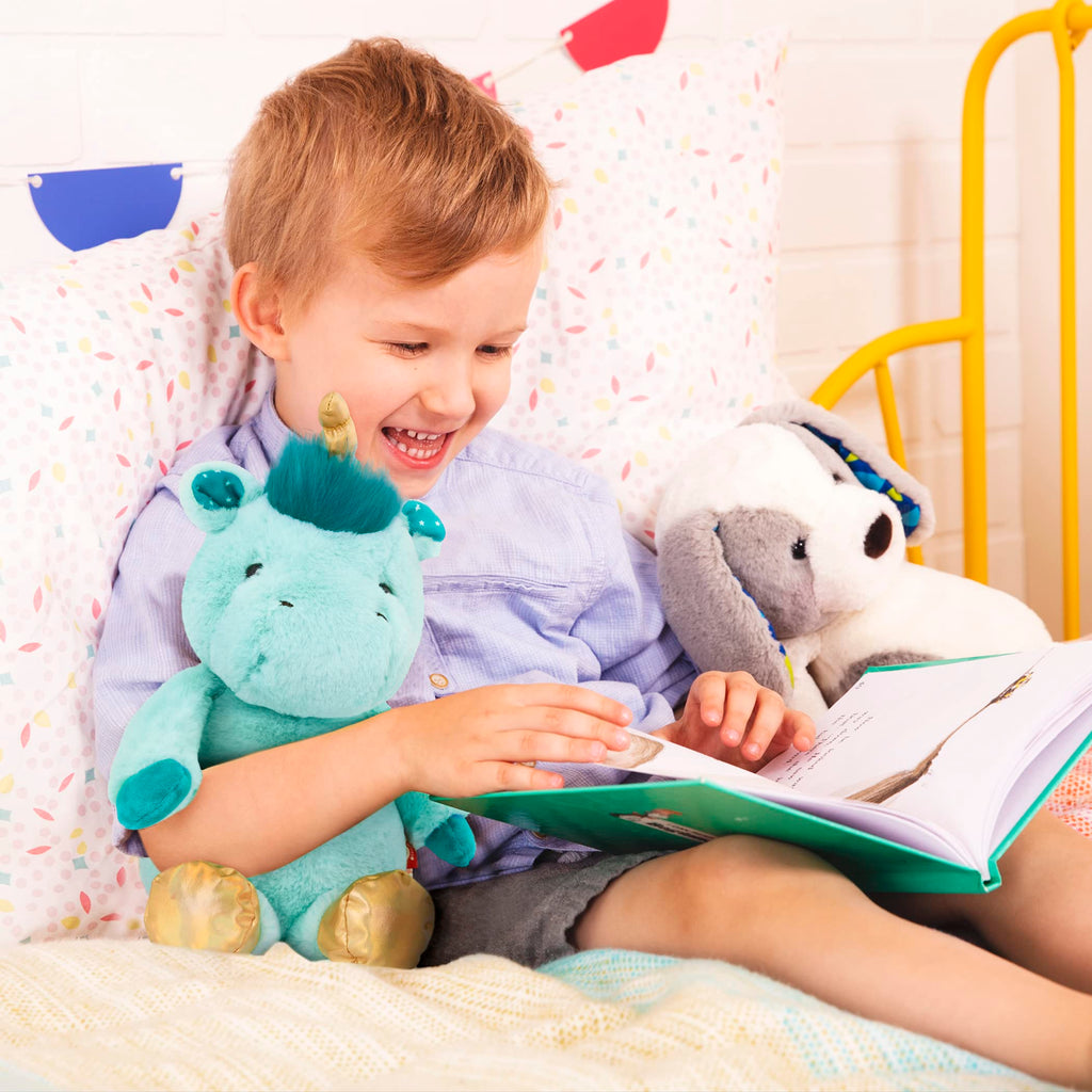 Moony Miles Plush Elephant by B. toys – 12-Inch Soft, Machine-Washable Stuffed Animal for Newborns+