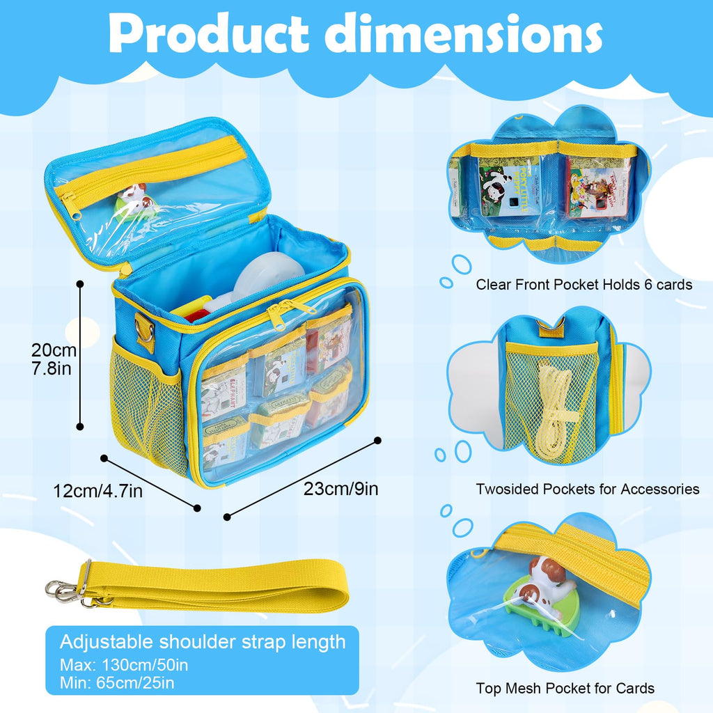 Mordx Carrying Case for Little Tikes Story Dream Machine – Blue & Yellow Storage Bag with Adjustable Strap