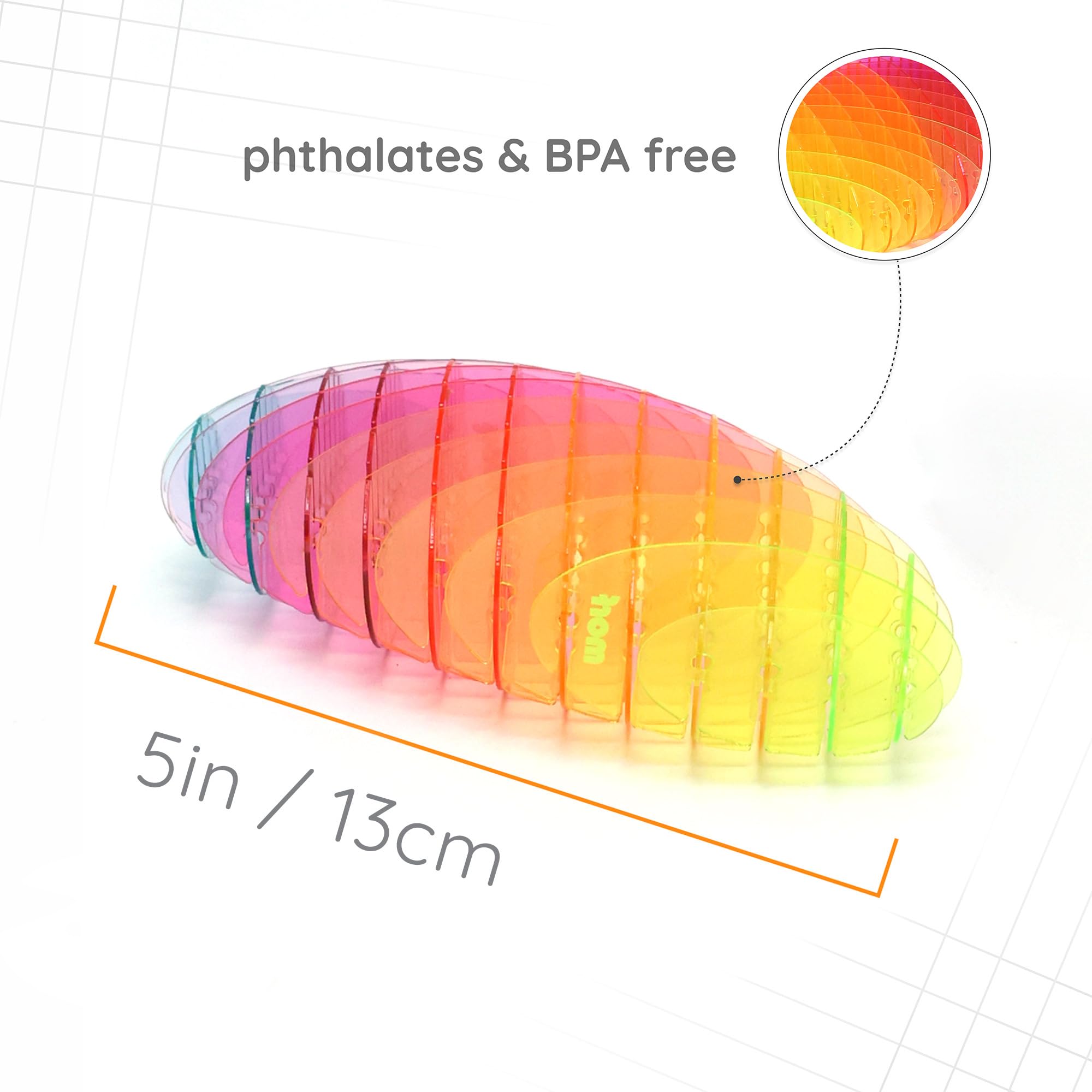 Morf Fidget Worm – Flexible 3D Sensory Slug for Stress Relief and Focus