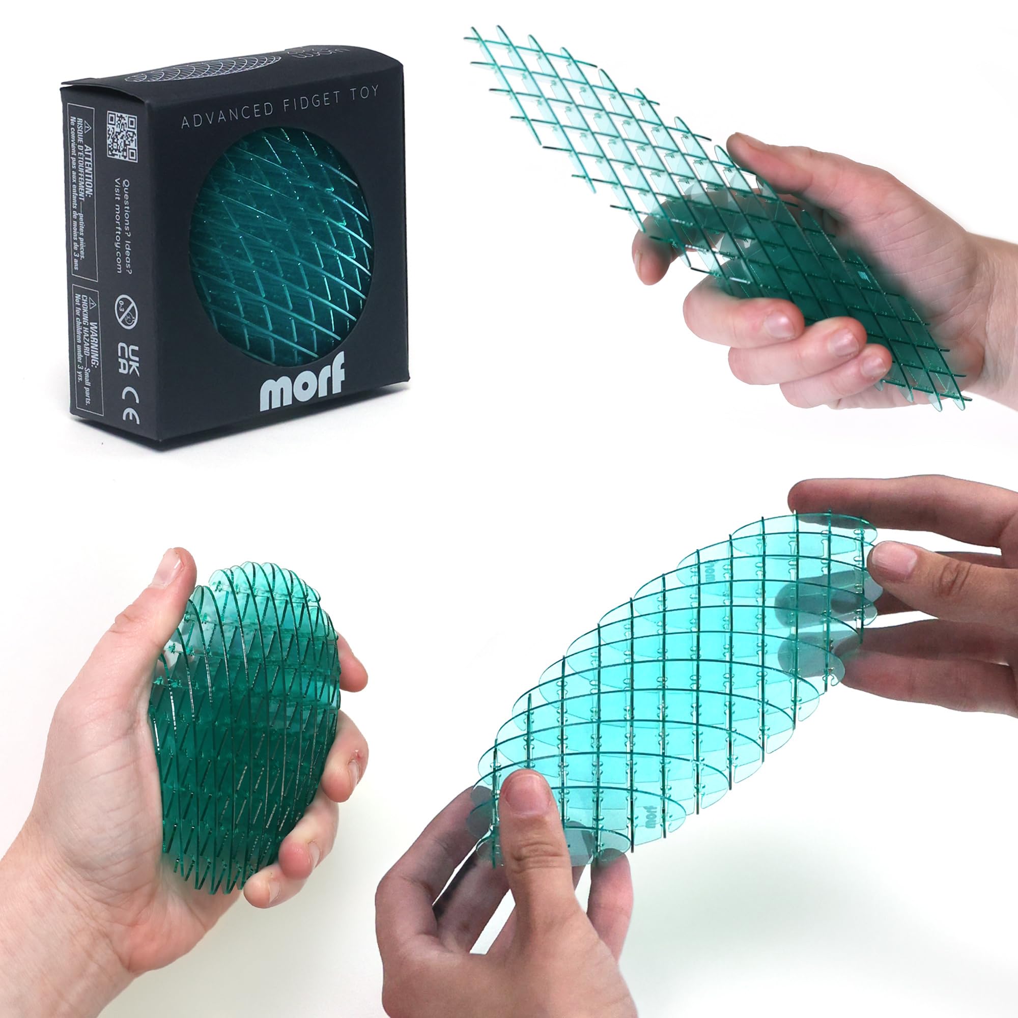 Morf Fidget Worm – Flexible Stretchy Sensory Toy for Stress Relief and Focus, for Kids Teens and Adults