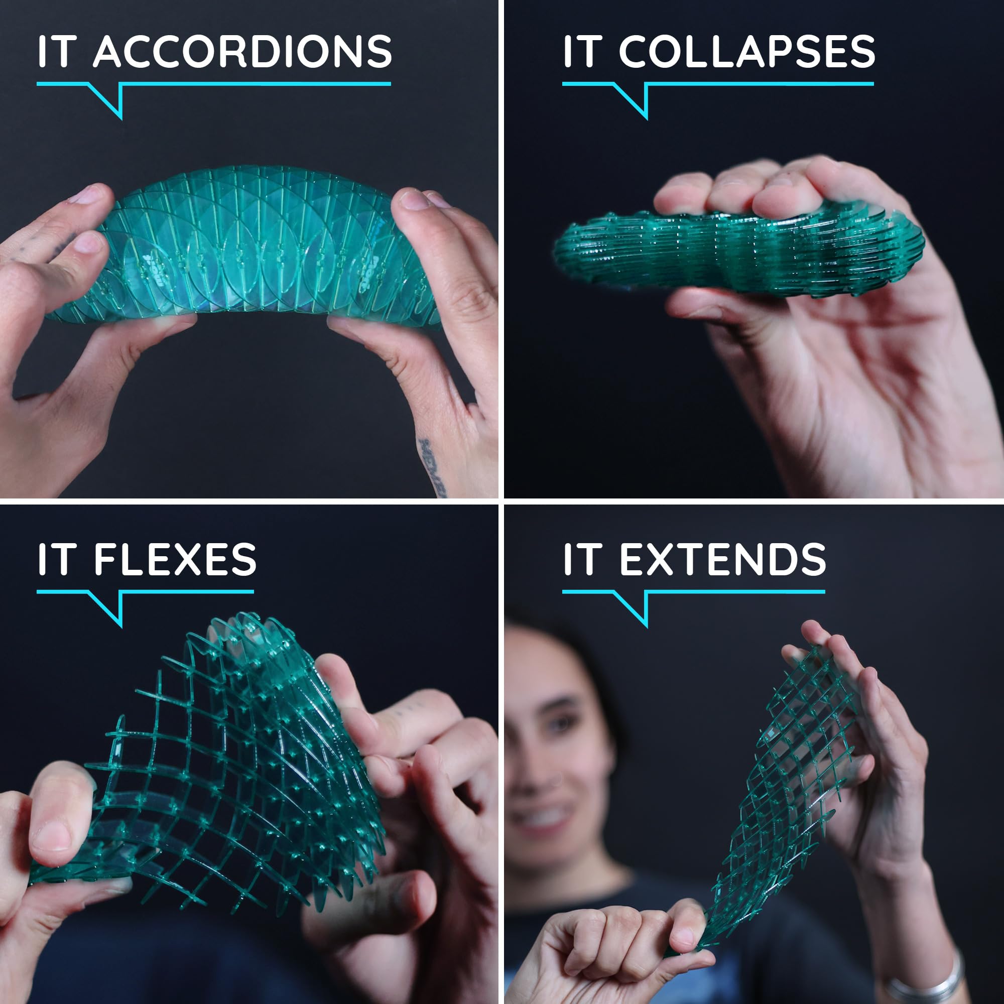 Morf Fidget Worm – Flexible Stretchy Sensory Toy for Stress Relief and Focus, for Kids Teens and Adults