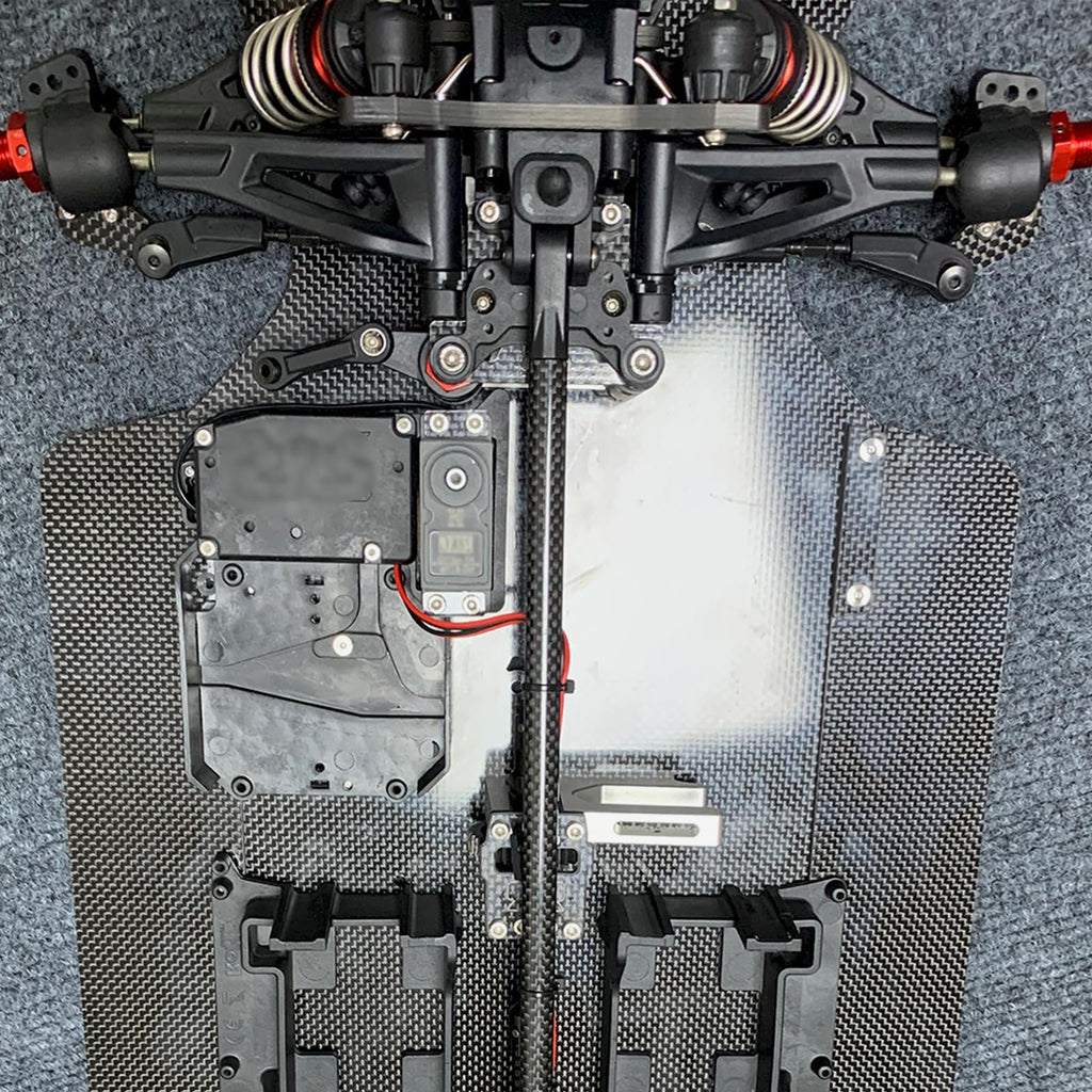 MOSHNOLY Carbon Fiber Steering Plate for Arrma 6S 1/8 1/7 - Lightweight Upgrade Part AR340072