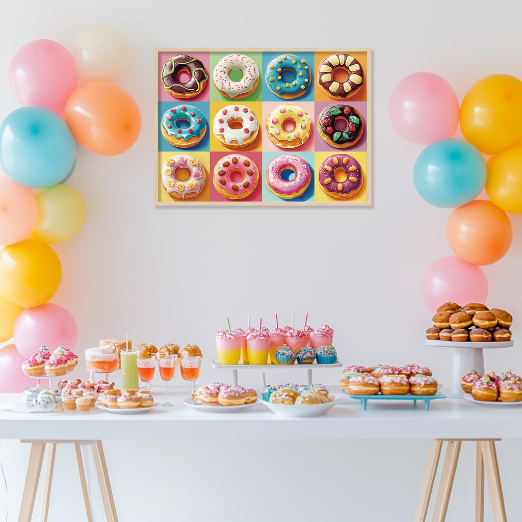 Motiloo 500-Piece Donut Puzzle for Adults – Colorful Jigsaw with Numbered Backing, 20×14 Inch
