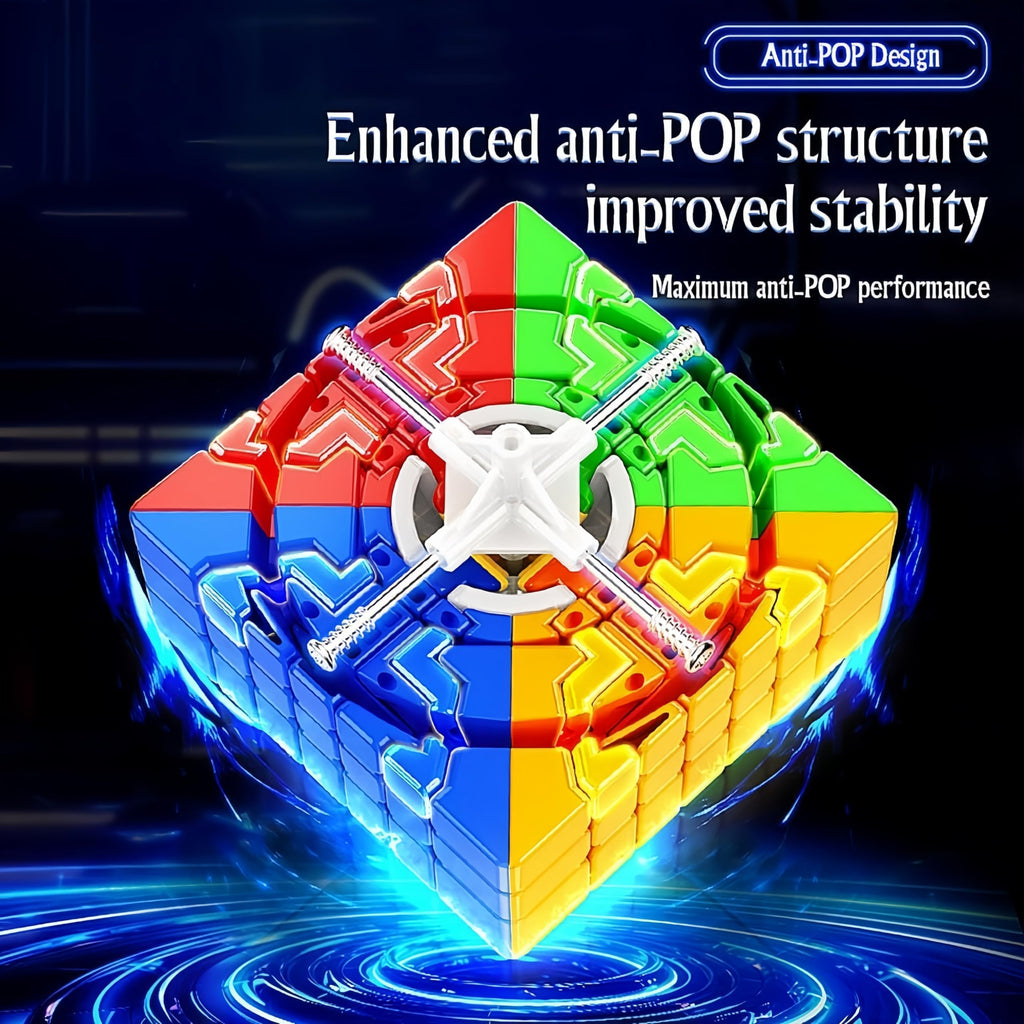 MoYu Meilong 7x7 V2 Speed Cube – Stickerless Frosted 7x7x7 for All Ages