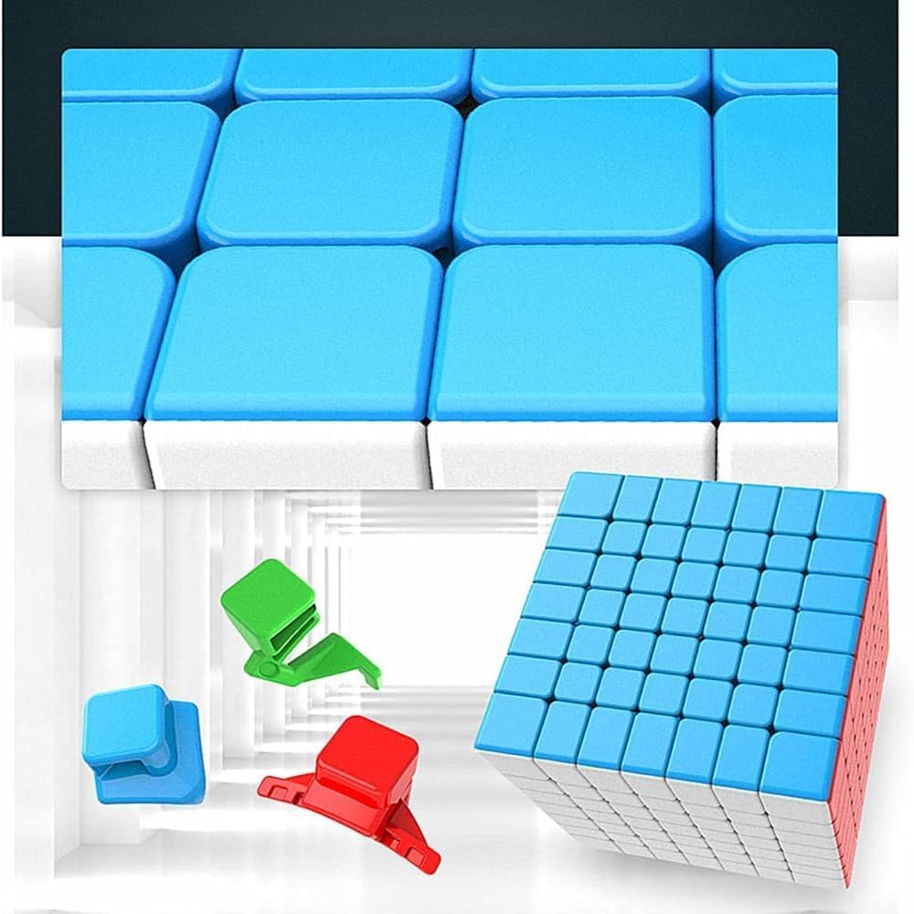 MoYu Meilong 7x7 V2 Speed Cube – Stickerless Frosted 7x7x7 for All Ages