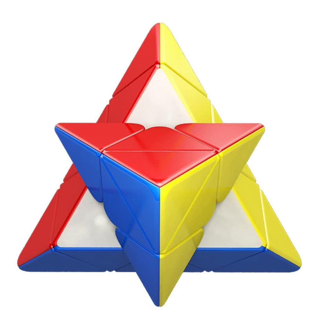 MoYu RS Pyramid Magnetic Speed Cube: Stickerless Triangle Puzzle with Dual Adjustment