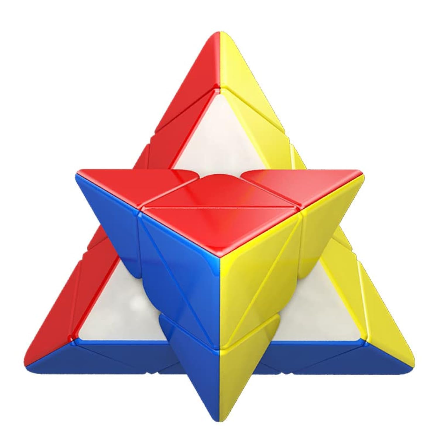 MoYu RS Pyramid Magnetic Speed Cube: Stickerless Triangle Puzzle with Dual Adjustment