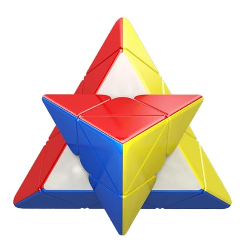MoYu RS Pyramid Magnetic Speed Cube: Stickerless Triangle Puzzle with Dual Adjustment