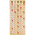 MR CHIPS Large Bingo Master Board – Jam-Proof Sliding Windows, Tan Woodgrain, Reusable