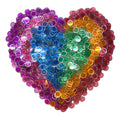 MR CHIPS Magnetic Bingo Chips - 300 Pieces, 3/4 Inch, Assorted Transparent Colors with Metal Ring & Reusable Bag