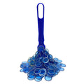 MR CHIPS Magnetic Bingo Wand Set - 200 Blue 3/4-Inch Chips with Metal Rings, Heavy-Duty Magnet, Made in USA