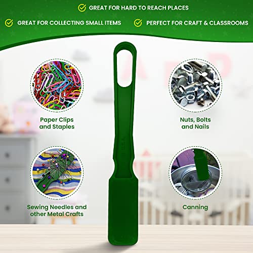 MR CHIPS Upgraded Bingo Magnetic Wand & 200 Plastic Chips with Metal Rings – 7 Colors, Heavy-Duty Magnet, Made in USA