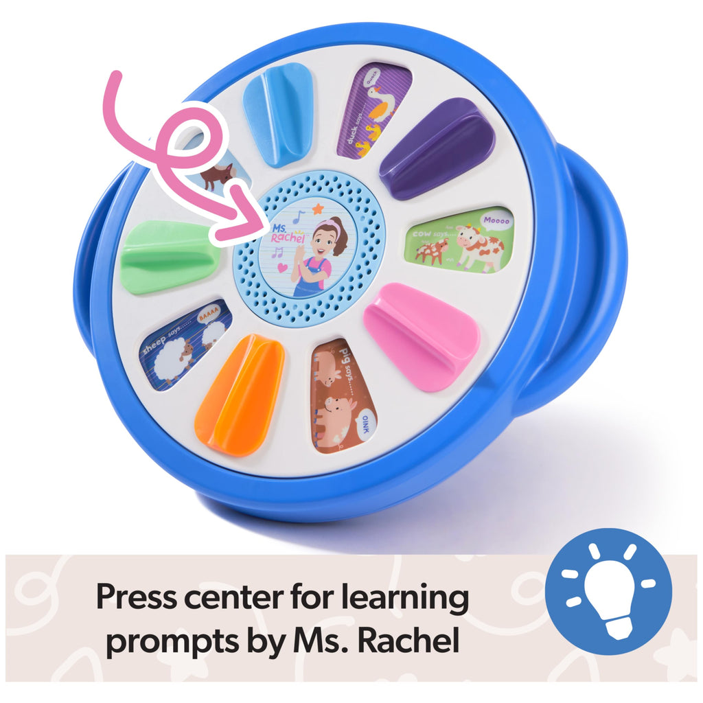 Ms. Rachel Spin Along Learning Wheel – Interactive Toddler Toy with 3 Play Modes