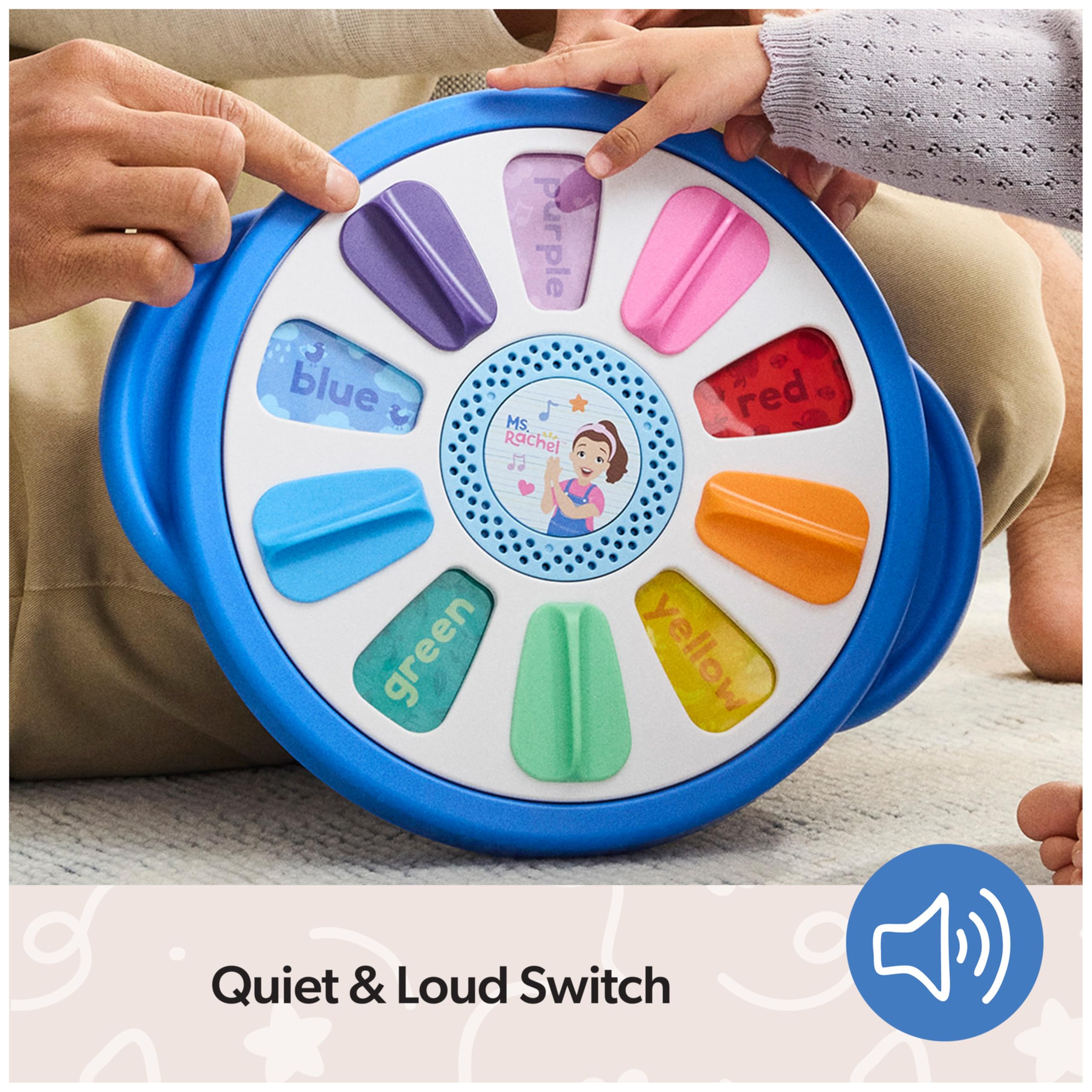Ms. Rachel Spin Along Learning Wheel – Interactive Toddler Toy with 3 Play Modes