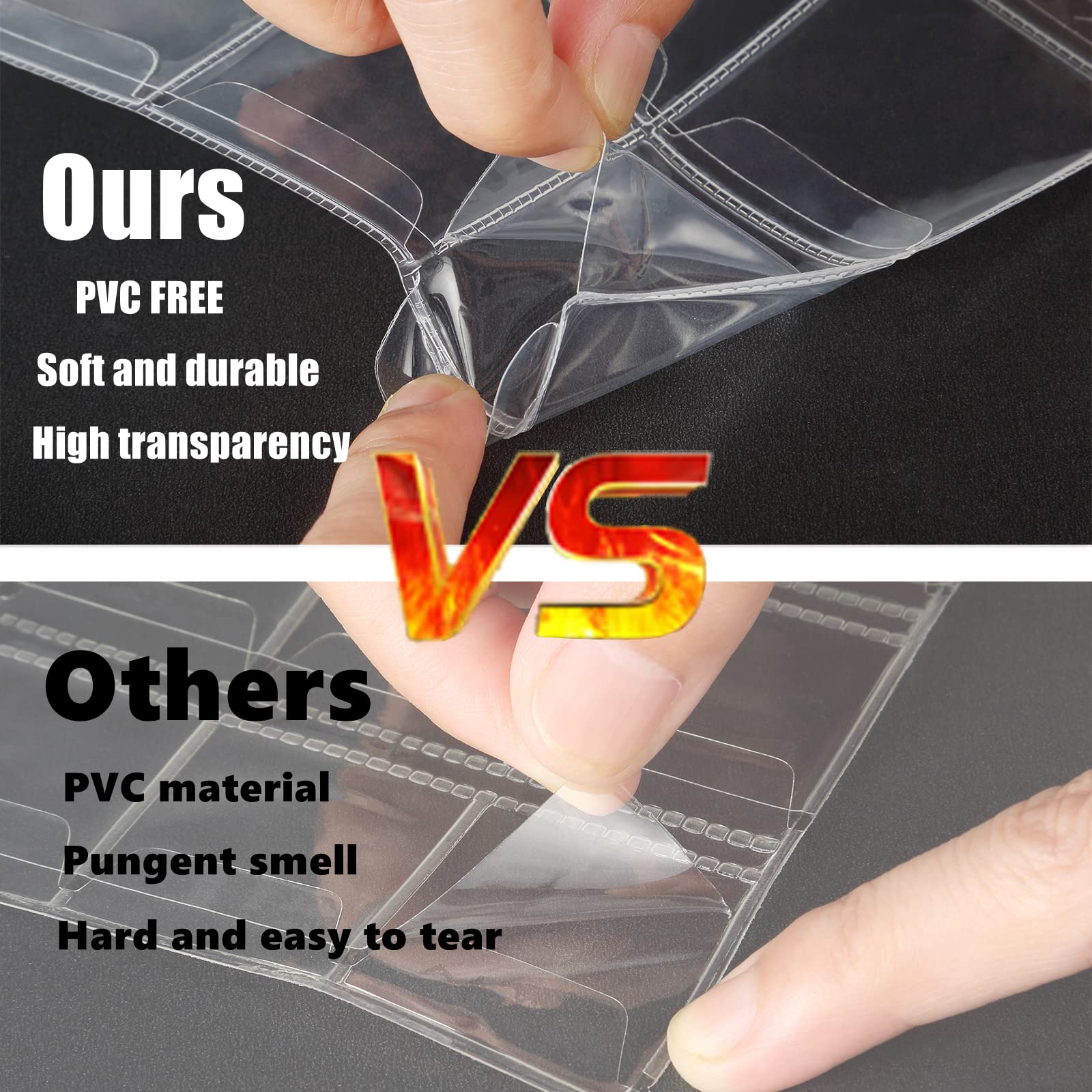 MUDOR Coin Collection Holder Book: PVC-Free 120 Pockets, PU Leather Cover for Half Dollar & Silver Dollar Coins
