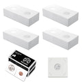 MUDOR Upgraded 200 Pack 2x2 Coin Flips for Dime, Cardboard Mylar Holders - 17.9mm Window