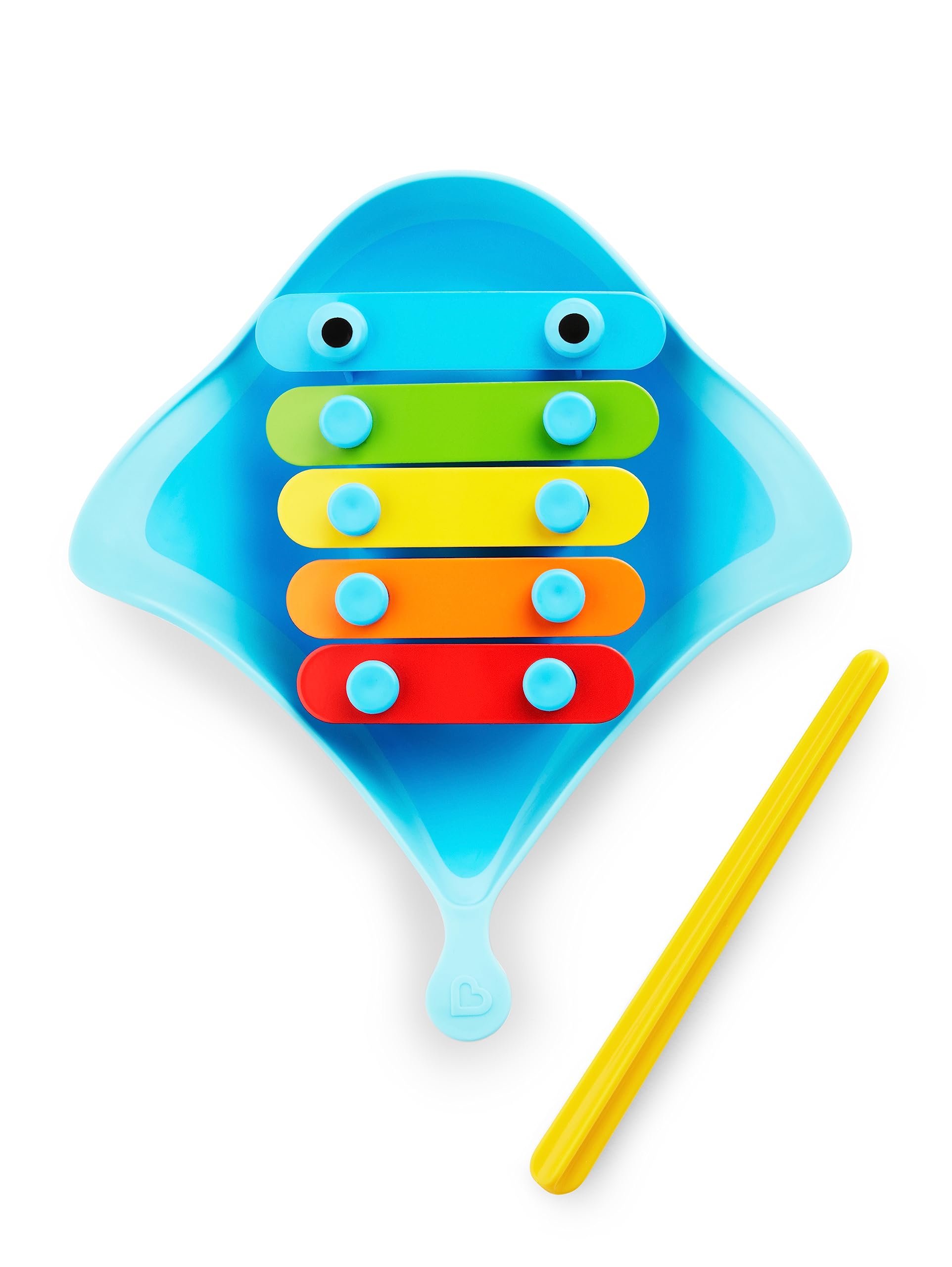 Munchkin Dingray Xylophone Bath Toy – Floating Stingray with 5 Colorful Keys for Ages 12 Months+