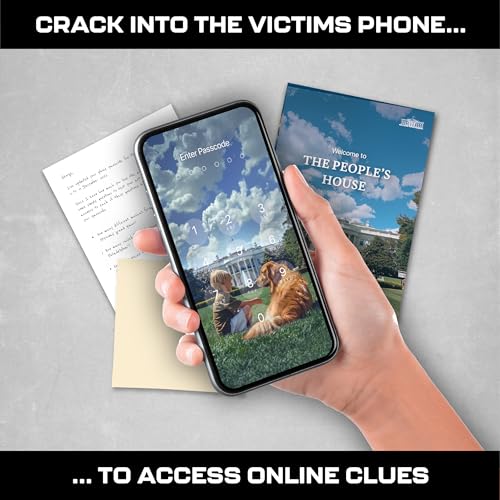 Murder at the White House: Cold Case Murder Mystery Game for Adults – 37 Evidence Pieces, 150 Min, 1-10 Players