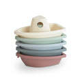 mushie Stackable Bath Boats – Set of 5 Floating Toys for Toddlers & Babies, Made in Denmark