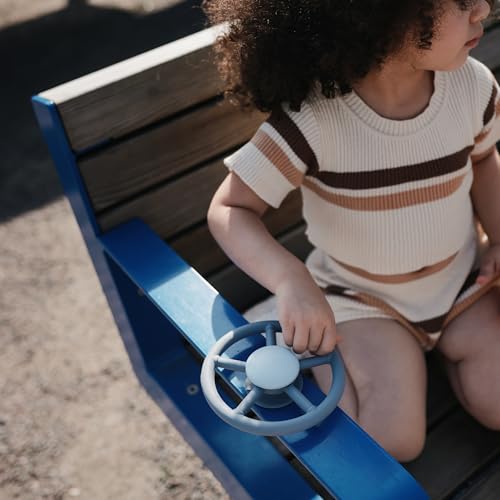 mushie Wheel Suction Spinner Toy – Dinosaur Sensory Toy for Bath and Travel