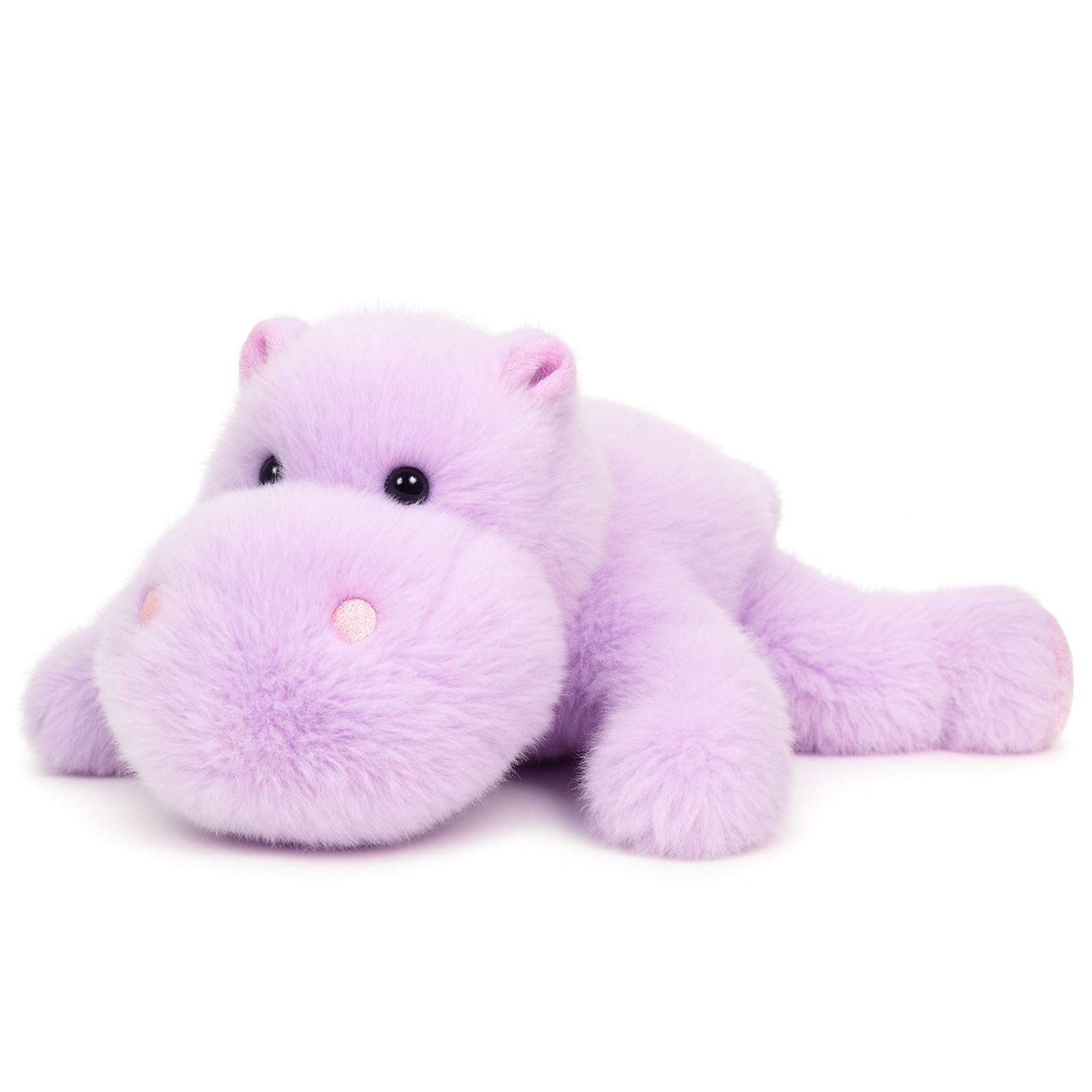 Mushymallow Adorable Hippo Stuffed Animal – Soft Plush Toy with Weighted Beans for Sitting or Standing