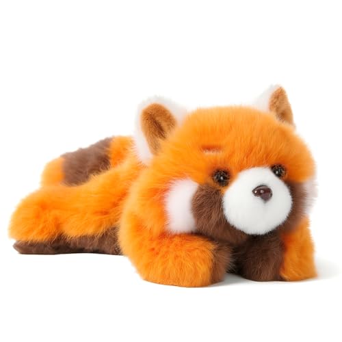 Mushymallow Adorable Red Panda Stuffed Animal - Soft Plush Toy with Weighted Beans, Cute Gift for Kids and Adults