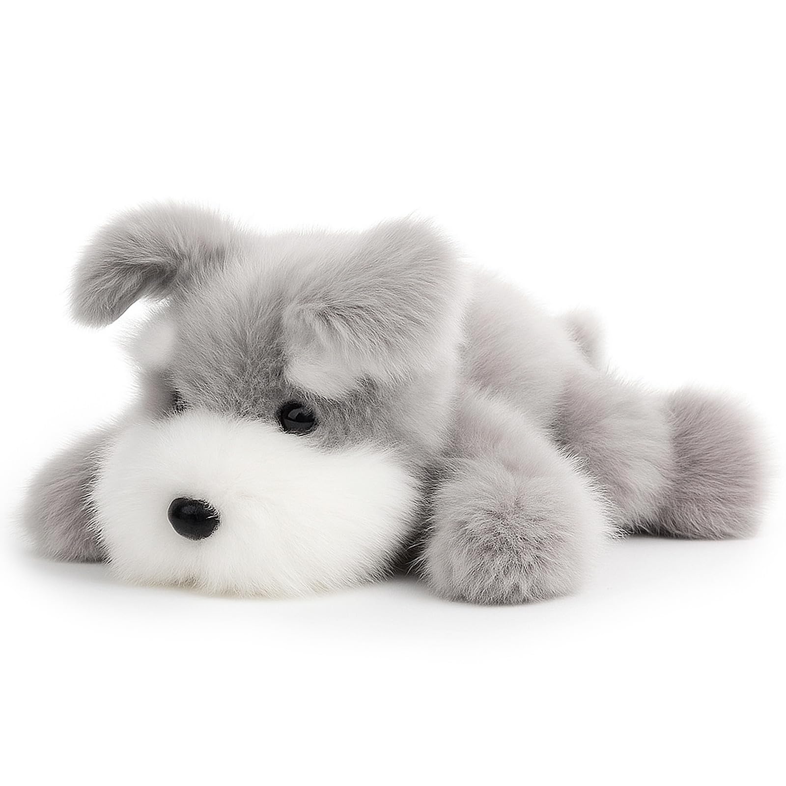 Mushymallow Adorable Schnauzer Stuffed Animal – Soft Plush Toy with Weighted Beans and Calming Scent, Cute Gift for Kids