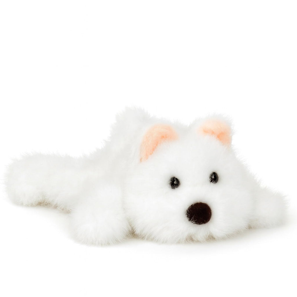 Mushymallow Westie Stuffed Animal – Soft Plush Dog Toy with Weighted Beans, Palm-Sized Cuddly Gift for Kids and Adults