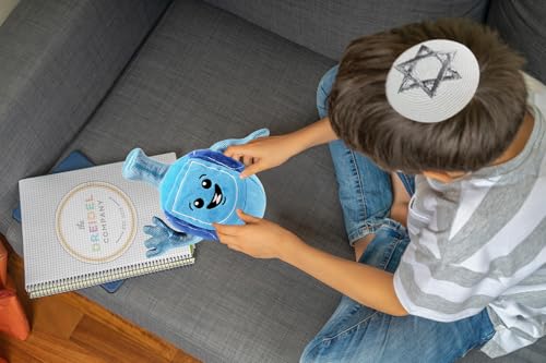Musical Plush Dreidel Toy for Kids – Plays Two Hanukkah Songs, Soft & Squeezable