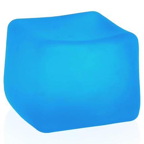 MUYMUT Blue Sensory Stress Cube – High-Density Gel Filled Squishy Toy for Anxiety Relief, Slow-Rebound, 1-Pack