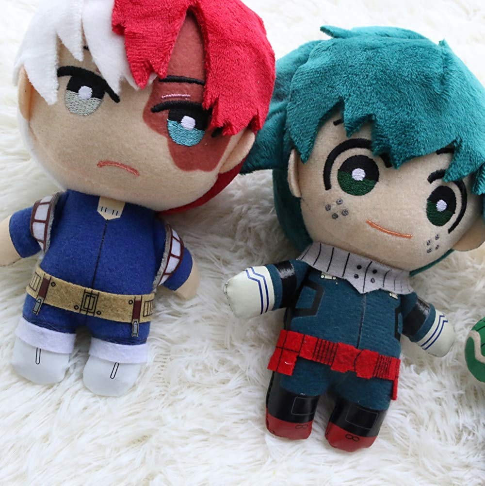 My Hero Academia Plush Keychain – 5.9" Green Hero Cosplay Stuffed Toy, Machine Washable