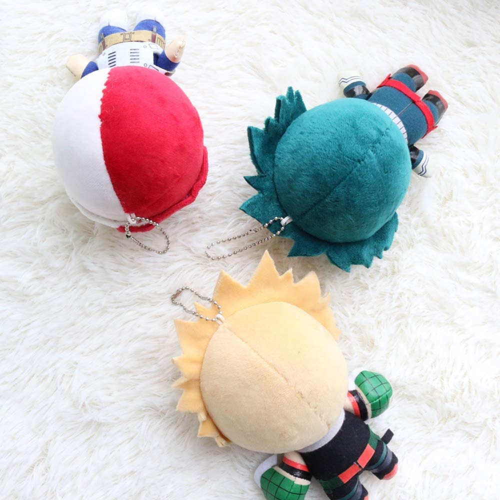 My Hero Academia Plush Keychain – 5.9" Green Hero Cosplay Stuffed Toy, Machine Washable