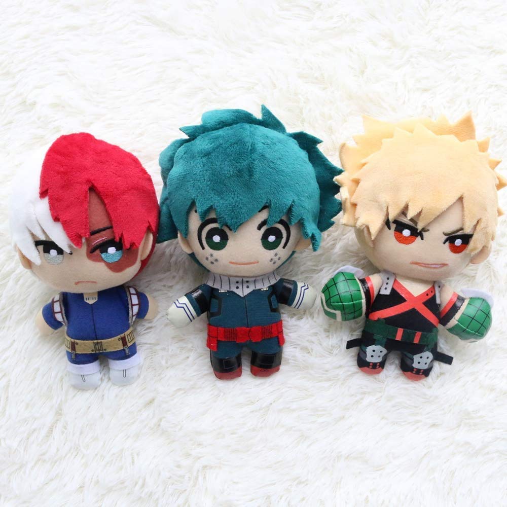 My Hero Academia Red Plush Keychain – 5.9" Super Soft Stuffed Toy Doll by Groydbna
