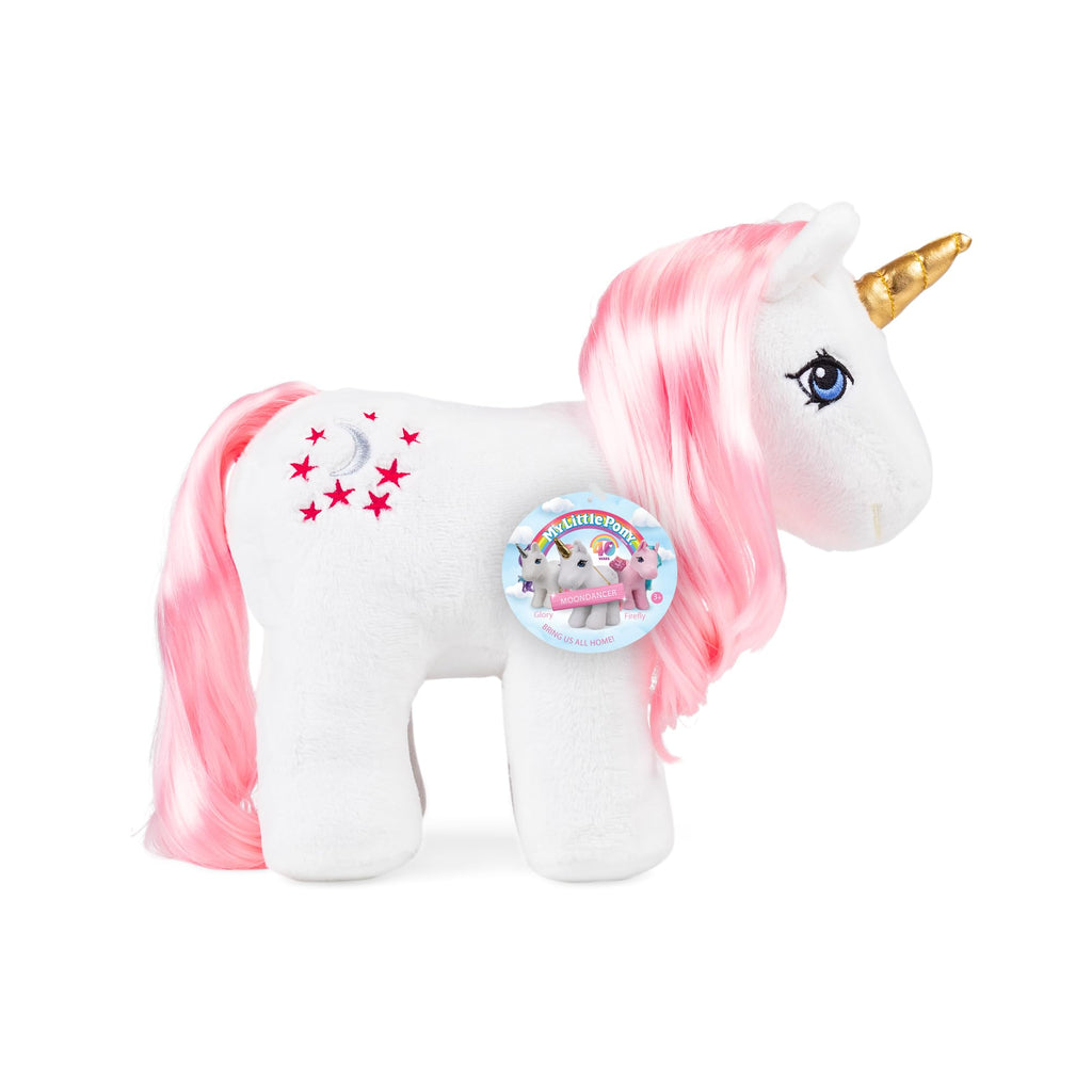 My Little Pony Moondancer Plush - 40th Anniversary Retro Unicorn Stuffed Toy, Ages 3+
