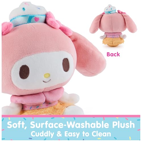 My Melody Ice Cream Plush by GUND - 6 Inch Soft Stuffed Animal with Dessert Outfit