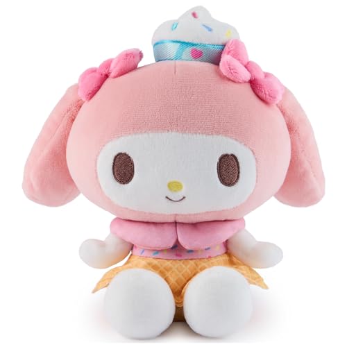My Melody Ice Cream Plush by GUND - 6 Inch Soft Stuffed Animal with Dessert Outfit